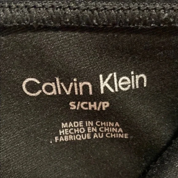 Calvin Klein Black  pinstripe Skinny Pants Sz S - Picture 2 of 8